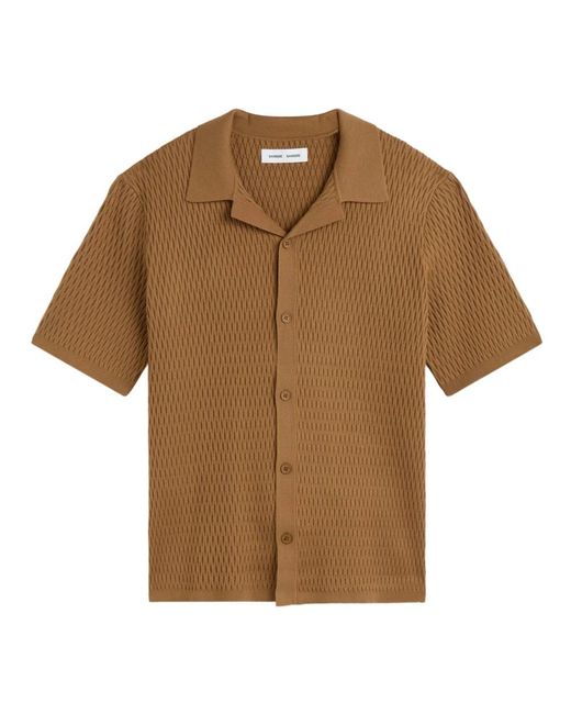 Samsøe & Samsøe Brown Short Sleeve Shirts for men