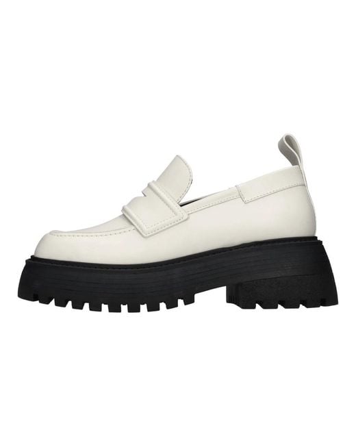 3Juin White Loafers