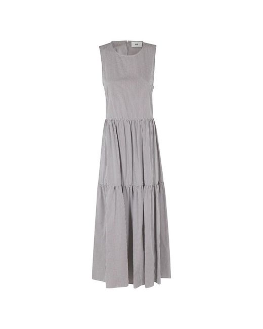 SOLOTRE Gray Midi Dresses
