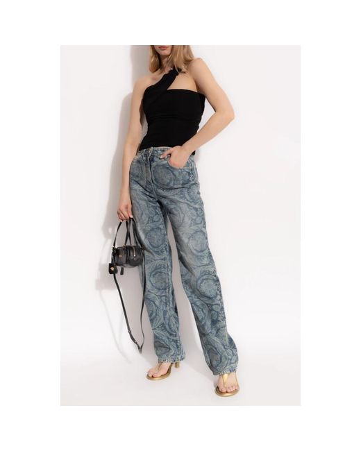 Versace Tops ,Zwart ,Top Met Blote Schouder in het Black