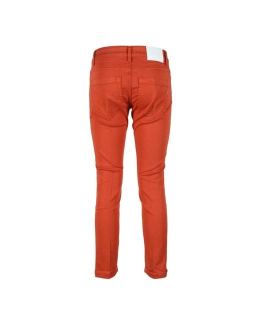 Dondup Red Skinny Jeans
