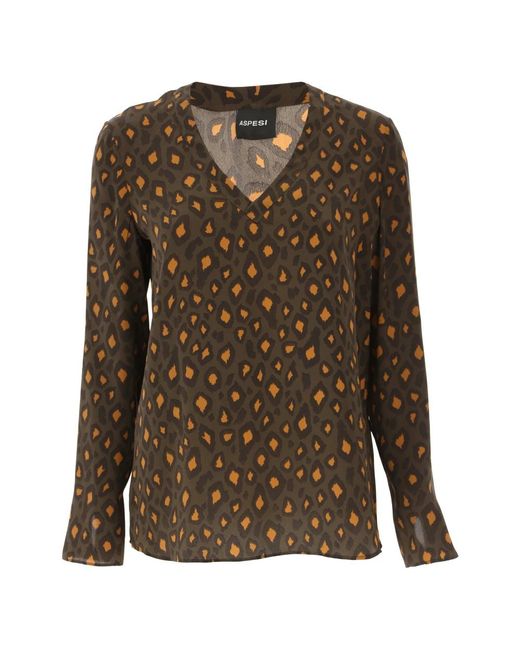 Aspesi Green Long Sleeve T-Shirts