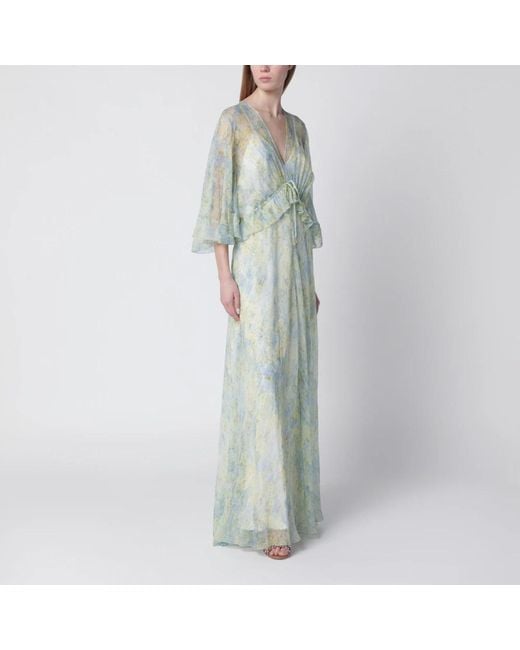 Alberta Ferretti Green Maxi Dresses