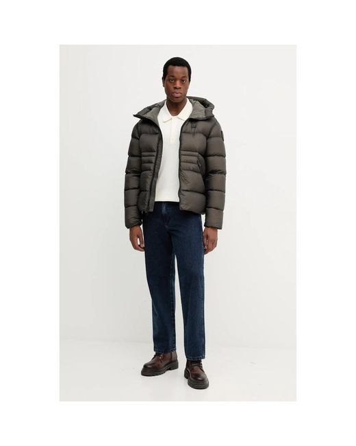 Down Jackets Blauer de hombre de color Black