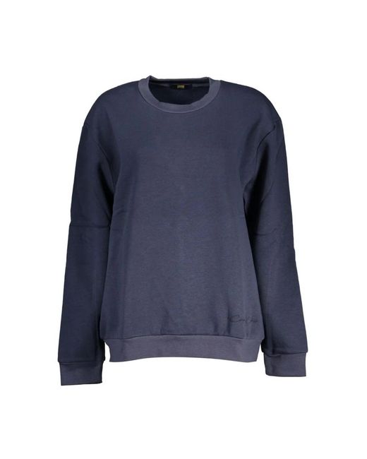 Roberto Cavalli Blue Blu Polyester Sweatshirt