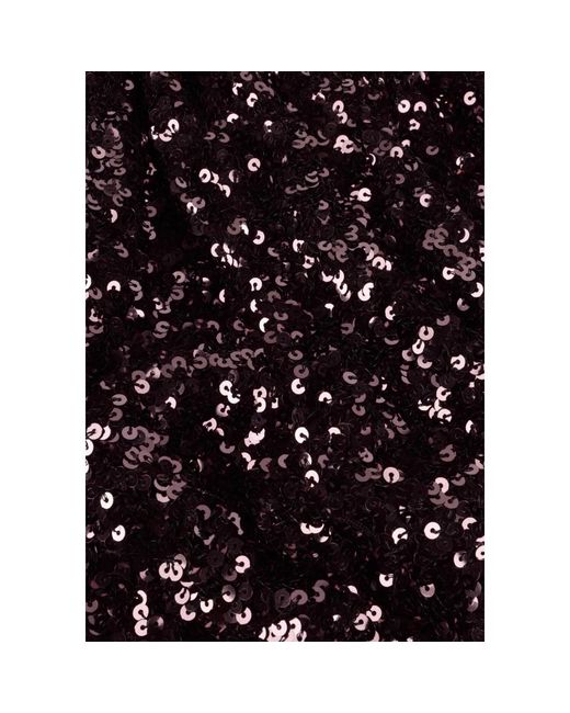 Notre-v Kleedjes ,Paars ,Polyester Paarse Mini Jurk Nv-Elena in het Black
