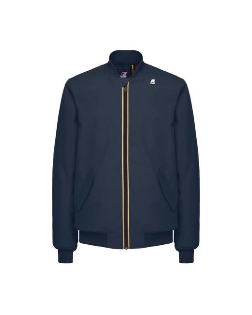 K-Way Blue Bomber Jackets for men