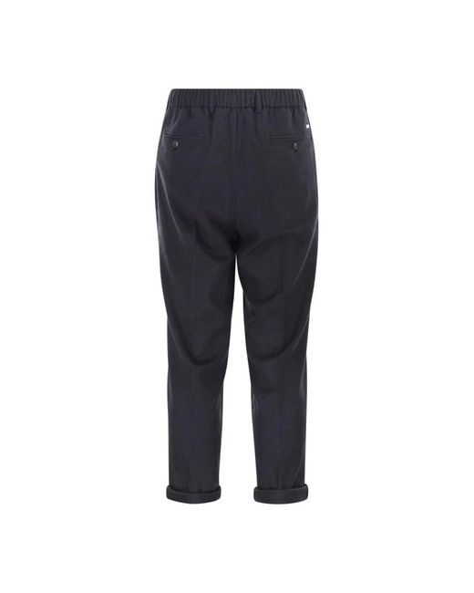 Herno Pleated Drawstring Broeken in het Blue voor heren