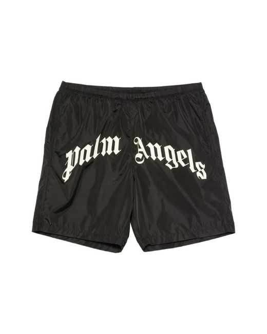 Palm Angels Black Beachwear for men