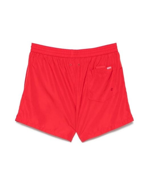 DIESEL Red Beachwear for men