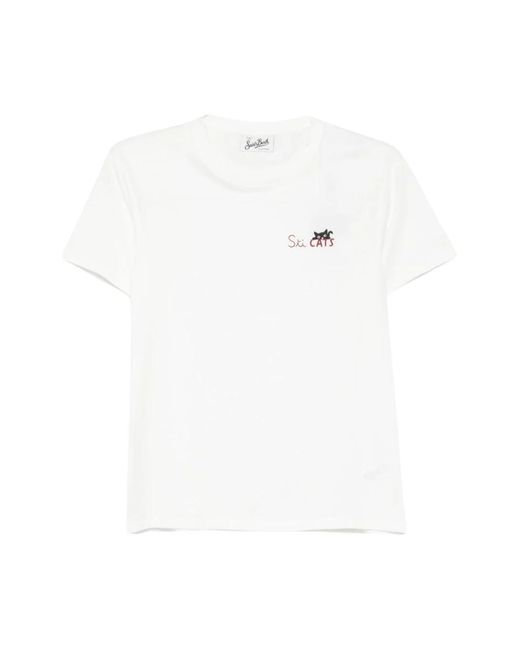 Mc2 Saint Barth White T-Shirts