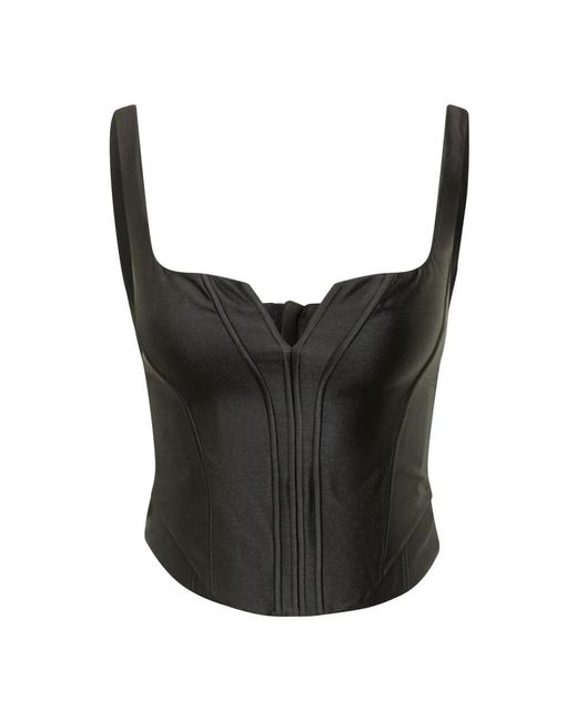 Self-Portrait Black Sleeveless Tops