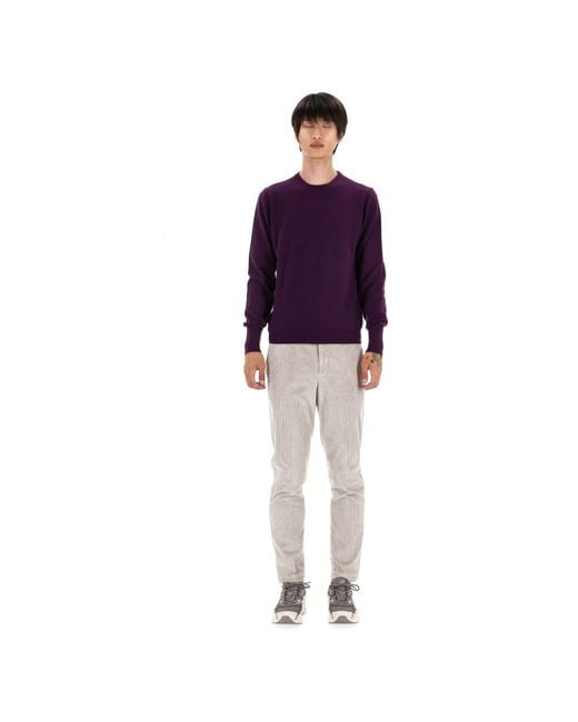 Drumohr Purple Cashmere Knitwear for men