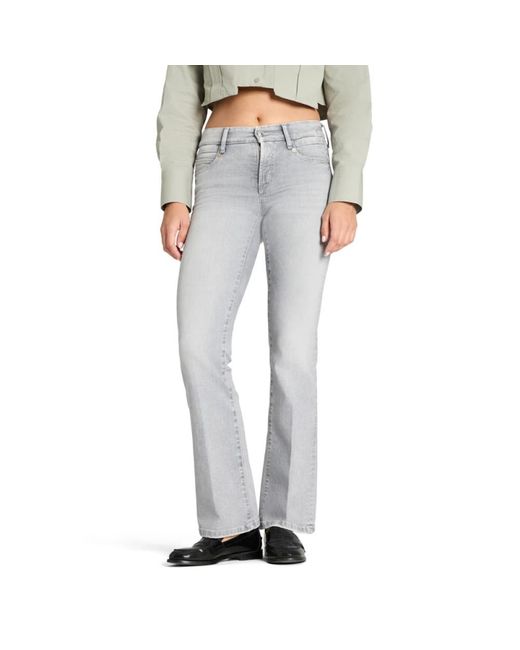 Cambio Gray Boot-Cut Jeans