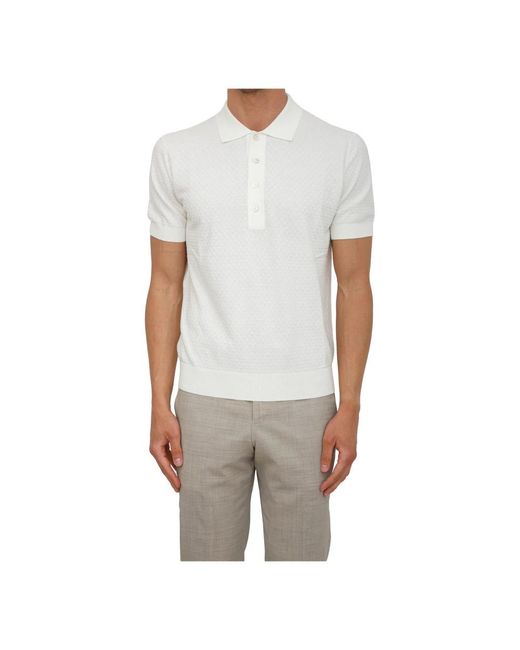 Paolo Pecora Gray Polo Shirts for men