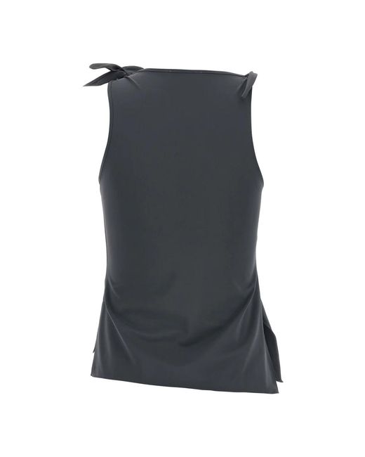 Coperni Asymmetric Flower Top in het Gray