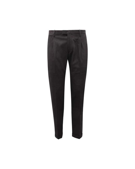 BRIGLIA Black Suit Trousers for men
