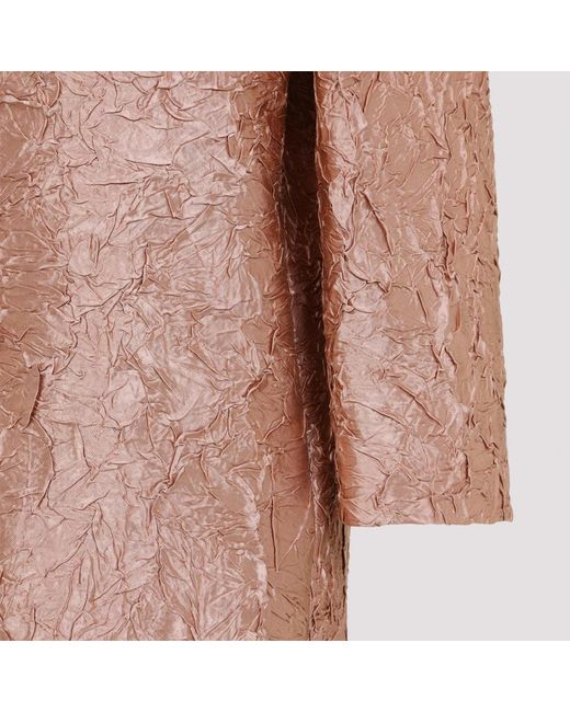 Dries Van Noten Jassen ,Roze ,Katoen Ricca Coat in het Brown