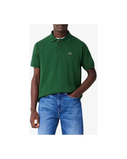 Lacoste Green Polo Shirts for men