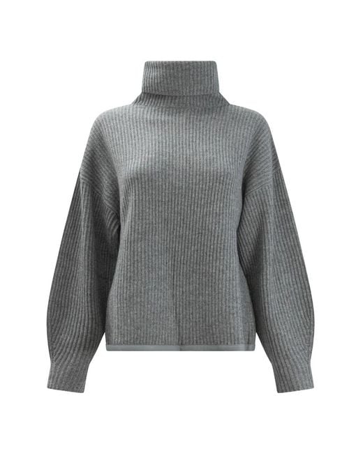 Max & Moi Truien & Vesten ,Grijs ,Wol Poppy Turtleneck Sweater in het Gray