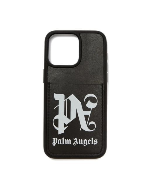 Palm Angels Black Phone Accessories for men