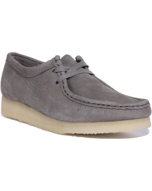 Clarks Gray Laced Shoes