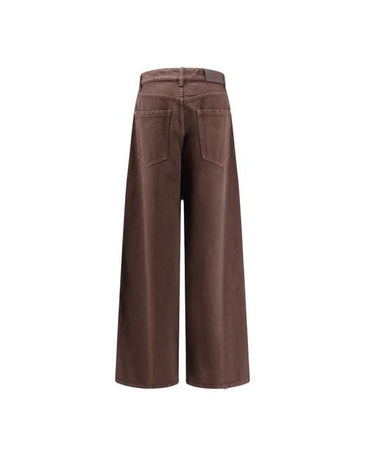 Brunello Cucinelli Brown Wide Jeans