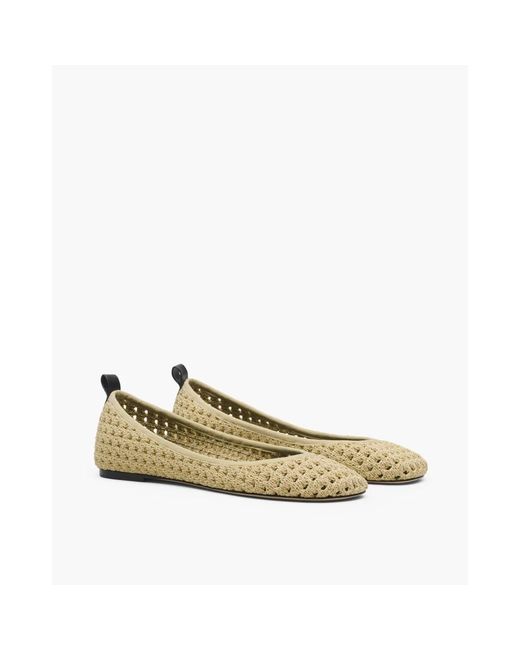 Marc Jacobs Metallic Die Gehäkelte Schnür-Ballerina