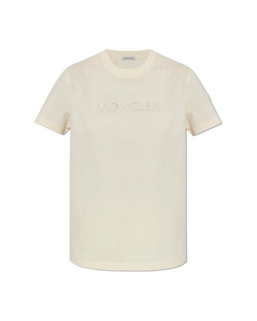 Moncler White T-Shirts