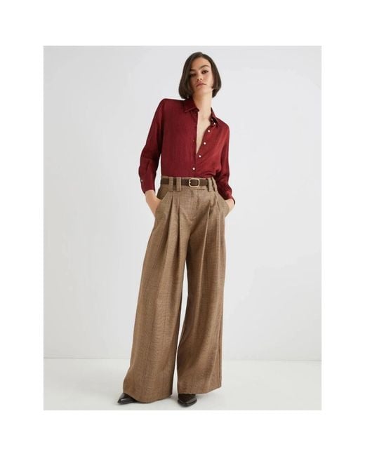 Marella Brown Wide Trousers