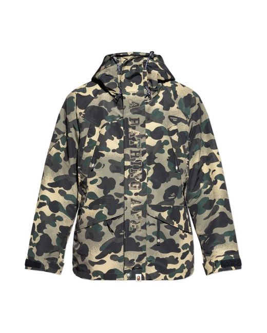 A Bathing Ape Jassen ,Groen ,Polyester Camo Motif Jacket in het Green voor heren