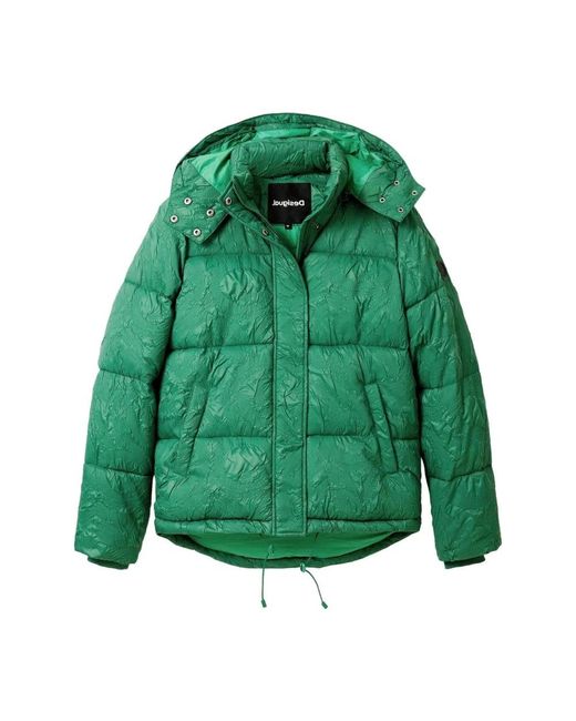 Desigual Green Winter Jackets