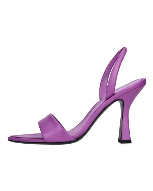 3Juin Purple High Heel Sandals