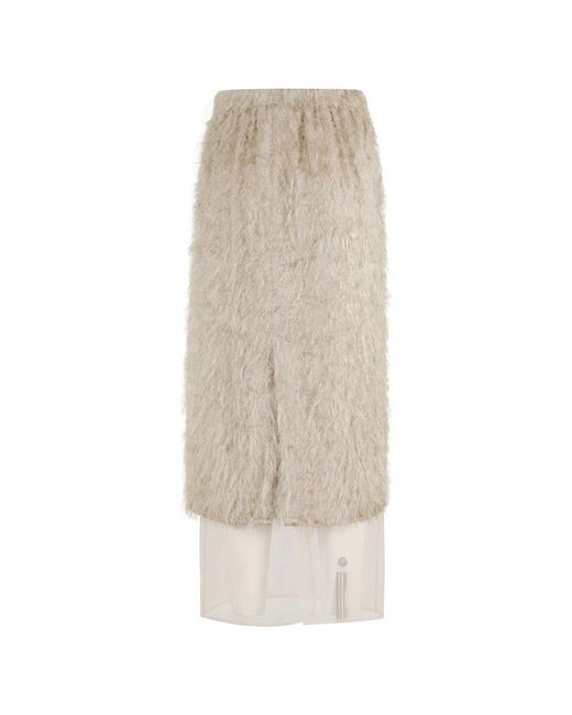 Alysi Natural Midi Skirts