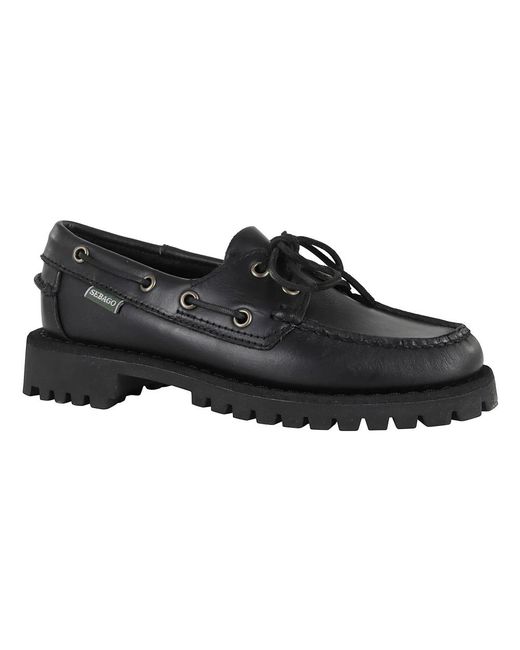 Sebago Black Boat Shoes