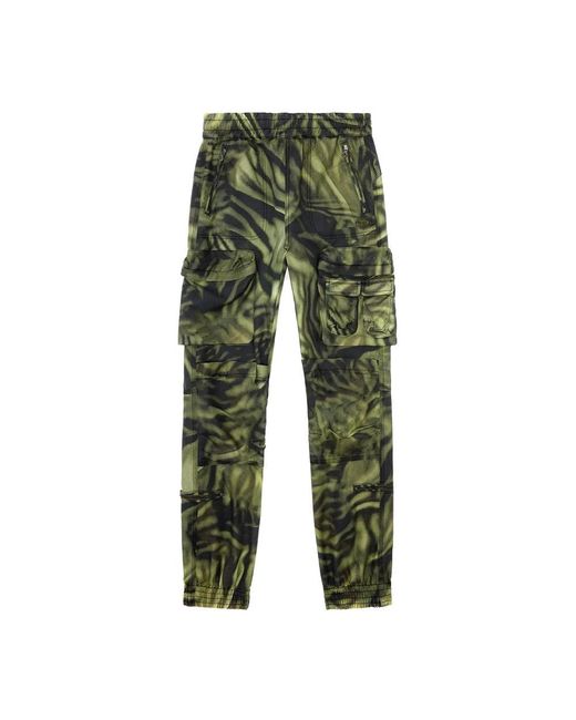 DIESEL Green Slim-Fit Trousers