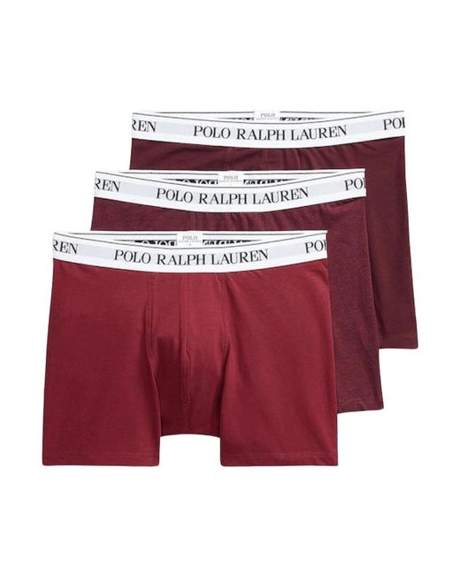 Ralph Lauren 3 stretch-boxershorts-set - rotes logo in Red für Herren