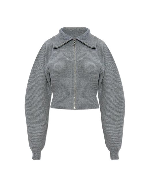 Sportmax Truien & Vesten ,Grijs ,Wol Wollen Vest Calipso in het Gray