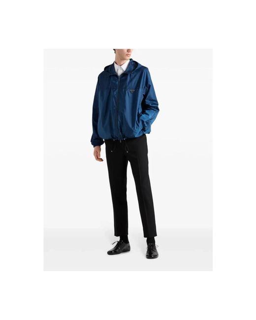 Prada Blue Light Jackets for men