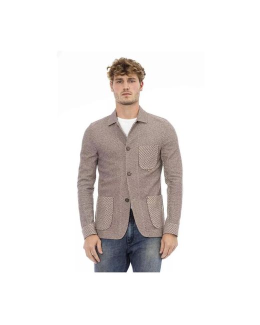DISTRETTO12 Gray Blazers for men