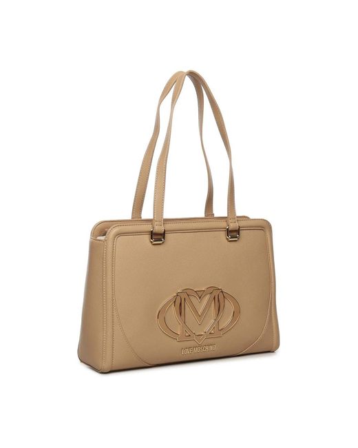 Love Moschino Natural Shoulder Bags