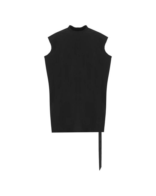 Rick Owens Black Sleeveless Tops for men