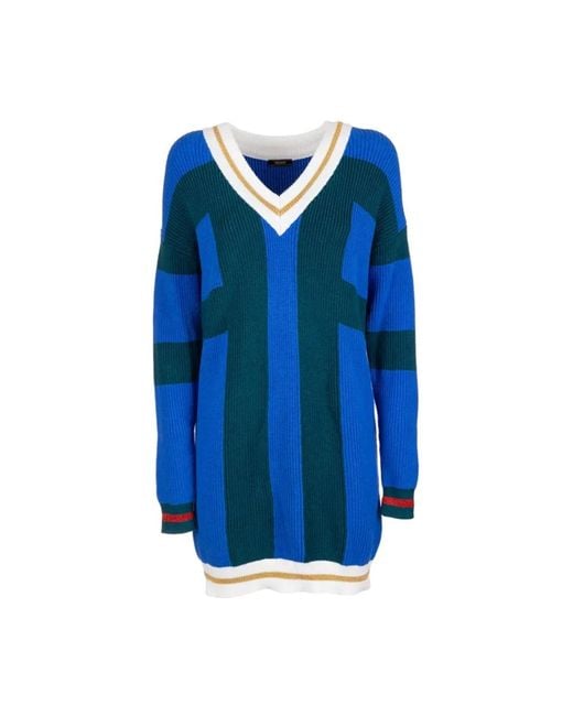 Knitwear > v-neck knitwear Fracomina en coloris Blue