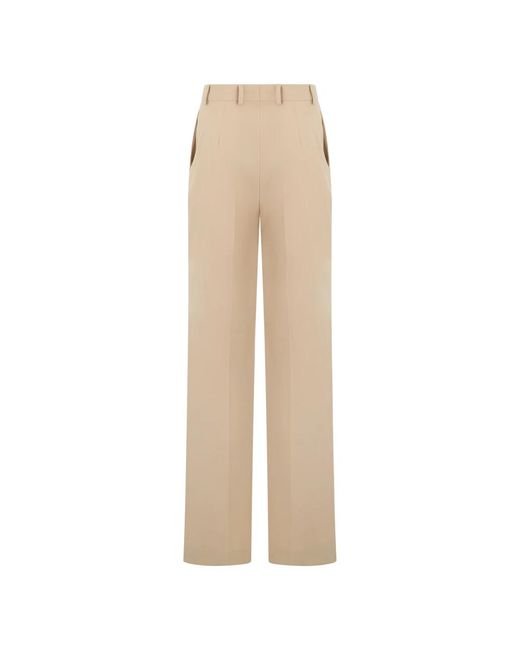 Alberta Ferretti Broek Met Hoge Taille in het Natural
