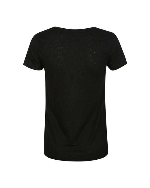 T-Shirts Majestic Filatures de color Black