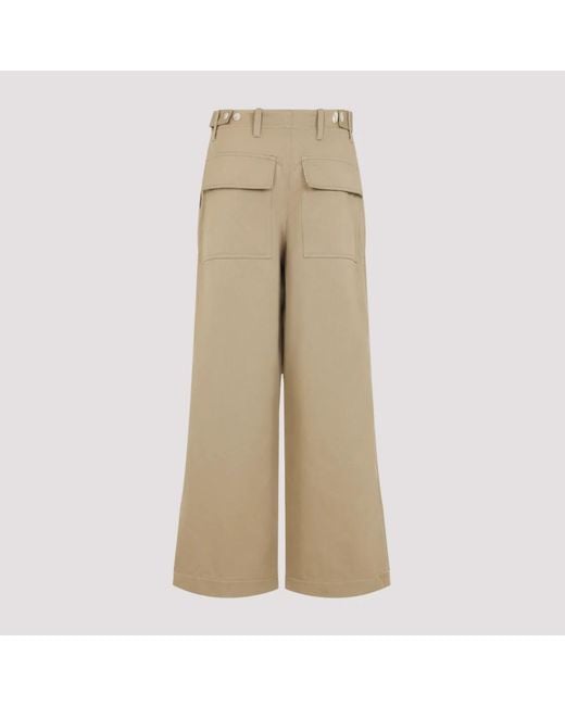 Marni Wide Trousers in het Natural