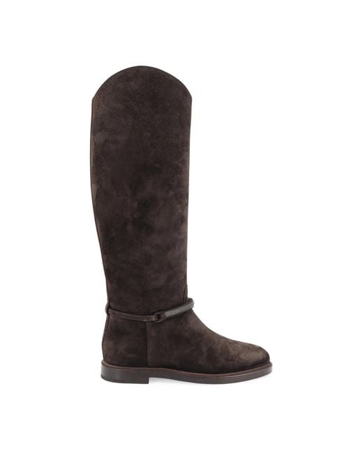 Brunello Cucinelli Brown High Boots