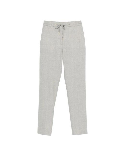 Eleventy Gray Slim-Fit Trousers