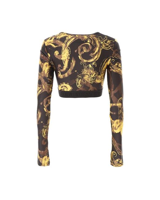 Versace Jeans Couture Black Long Sleeve T-Shirts