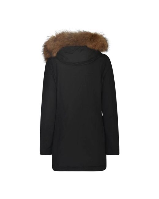 Woolrich Black Winter Jackets